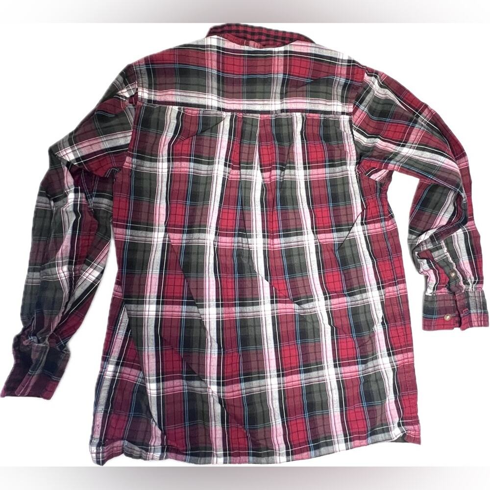 Children’s Place button down plaid shirt EUC boys medium 7-8 - Picture 2 of 3